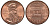 США 1 цент 1997 D, Линкольн KM 201b цинк плакированный медью 4122-231