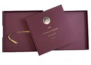 Новая Зеландия набор "коллекция столетия иллюстрированных изображений 1898" год выпуска 1998 альбом ограниченного тиража в футляре, содержащий пронумерованный сувенирный лист x25 каждого номинала