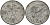 Дания 5 эре 1955 N; S, Фредерик IX (1947-1972) KM 843.1 цинк 4565-733