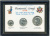 США набор из 3 монет (1/4 (квотер), 1/2 и 1 доллар) 1976 200 лет независимости США, в красочной упаковке KM 204, 205 и 206 медно-никель UNC 8-2-05-07