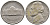 США 5 ЦЕНТОВ 1977 D, ДЖЕФФЕРСОН KM А192 медно-никель 4364-627