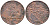 БЕЛЬГИЯ 2 САНТИМА 1909 BELGES, ЛЕОПОЛЬД II (1865-1909) KM 35.1 медь 119-323