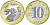 Китай 10 юаней 2023 год кролика KM 2680 биметалл  UNC  M66-21
