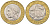 Италия 1000 лир 1998 R, карта европы KM 194 биметалл 4364-3527
