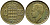 Монако 10 франков 1951 Ренье III (1949-2005) KM 130 алюминиевая бронза 4364-1245