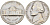 США 5 ЦЕНТОВ 1975 D ДЖЕФФЕРСОН KM A192 медно-никель 190-122