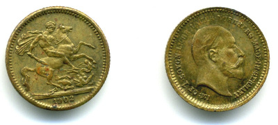 АНГЛИЯ МЕДАЛЬ 1902 ФАЛЬШИВКА 53-262