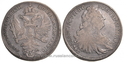 Аугсбург 1 талер 1764 T-F(A)H Франциск I KM 183, Dav. 1929 серебро 00-000-00
