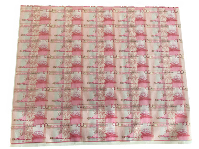 Сейшельские острова 100 рупий, лист из 40 банкнот 2013 35 лет Центральному банку Сейшельских островов Pick 47 a  бумага  UNC (пресс) K