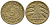 ГЕРМАНИЯ 5 РЕНТЕНПФЕННИГОВ 1924 D KM 32, J. 308 алюминиевая бронза 39-524