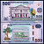 Суринам 500 долларов 2024 здание Центрального банка, пальма Морише, рисоуборочный комбайн Pick 166B  бумага  UNC (пресс) 451-760-3