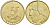 БЕЛЬГИЯ 5 ФРАНКОВ 1987 BELGIQUE KM 163 латунь или алюминиевая бронза 4391-231
