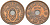 ДАНИЯ 5 ЭРЕ 1927 N; GJ, КРИСТИАН X (1912-1947) KM 828.2 бронза 69-531