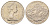 Новая Зеландия 1 доллар 1970 Гора Кука KM 42 медно-никель BU 4537-722