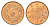 Япония 1 сен 1936 Год 11, Император Хирохито Сева (1926-1989) Y 47 бронза UNC 4695-955