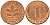 ФРГ 1 пфенниг 1996 D KM 105, J.380 сталь плакированная медью 4602-818