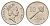 Фиджи 10 центов 1987 Елизавета II (1952-2022), булава KM 52 медно-никель UNC 4698-1141