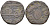 Индия, Сикхское Государство 1 пайса ND 1828, 1830, Ranjit Singh (1799-1839), вес 9,6 гр. KM 7.1 медь 4112-513