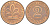 ФРГ 2 ПФЕННИГА 1975 D KM 106a, J.381a сталь плакированная сталь плакированная медьюю 4532-512