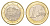 Андорра 1 евро 2014 KM 526 биметалл UNC 4654-827