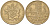 Франция 10 франков 1978 тип Матье KM 940, Le Franc 365.11-12 никель латунь 4402-1142