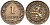 НИДЕРЛАНДЫ 1 ЦЕНТ 1883 ВИЛЛЕМ II (1849-1890) KM 107 бронза 4549-1032