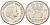 Нидерланды 25 центов 1951 Юлиана (1949-1980) KM 183 никель 214-918