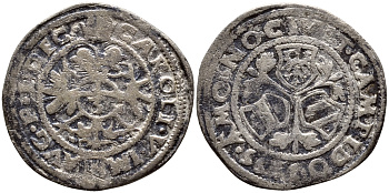 КЕМПТЕН 3 КРЕЙЦЕРА 1555 Schulten 1592 серебро 560-829