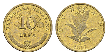 Хорватия 10 лип 2013 нечетный год KM 6 сталь плакированная латунью 4659-717