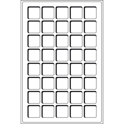 Вкладыш велюровый на 40 ячеек для монет диаметром до 33 мм., 2 штуки. 302392-c