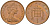 Великобритания 1 пенни 1979 Елизавета II (1952-2022) КМ 915, Spink B1 бронза 4594-117