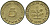 ФРГ 5 ПФЕННИГОВ 1950 D KM 107, J.382 сталь плакированная латунью 4392-446