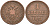 Австрия 1 крейцер 1851 B, Франц Иосиф I (1848-1916) KM 2185 медь 4586-447