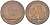 Испания 5 сентимо 1870 ОМ, лев со щитом KM 662 (Y 53) медь 4616-816