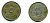 ЕГИПЕТ 5 МИЛЛИМОВ 1938 ФАРУК (1936-1952) KM 363 медно-никель 41-111