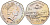Остров Мэн 50 пенсов 1985 АА, Christmas, самолёт KM 158 медно-никель UNC 4583-642