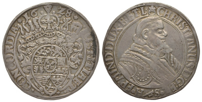 Брауншвейг-Люнебург 1 талер 1628 Кристиан (1611-1633) Dav. 6471 серебро 00-811-44
