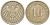Германия 10 пфеннигов 1907 A KM 12, J. 13, Weege 8 медно-никель 259-945