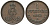Ганновер 1 пфенниг 1863 B, Георг V KM 233, AKS 156, J. 90 медь 4594-233