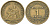 Франция 1 франк 1922 KM 876 алюминиевая бронза 113-821