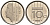 Нидерланды 10 центов 1982 Беатрикс (1980-2013) KM 203 никель UNC 4588-837