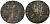 ФРАНЦИЯ ЖЕТОН ND ЛЮДОВИК XV, диаметр 23,5-24 мм. латунь 4529-1046