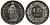 Швейцария 1 франк 1990 из банковского ролика KM 24a.3 медно-никель UNC M06-13