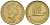 Новая Зеландия 2 доллара 1990 Елизавета II (1952-2022), большая белая цапля KM 79 алюминиевая бронза 259-1157