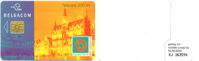 Нидерланды BELGACOM 2002 телефонная карта с чипом 6300-47-5-1