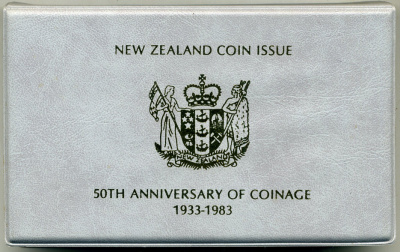 Новая Зеландия официальный набор из 7 монет 1983 в оригинальной пластиковой упаковке серебро PROOF 00-00