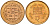 Непал 2 рупии 2003 BS 2060, Гьянендра Бир Бикрам (2001-2008) KM 1151.1 латунь UNC 4589-733