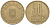 Румыния 50 бани 2005 KM 192 латунь 85-354