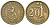 Финляндия 20 марок 1955 H KM 39 алюминиевая бронза 4586-745