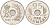 Дания 25 эре 1967 С; S, Фредерик IX (1947-1972) KM 855.1 медно-никель 94-1026